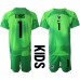 Billige Frankrig Hugo Lloris #1 Målmand Børnetøj Udebanetrøje til baby VM 2022 Kortærmet (+ korte bukser)